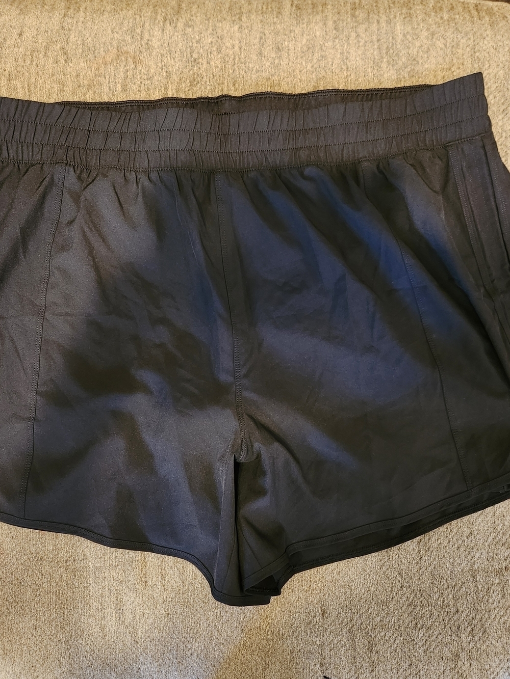 Avia Black Athletic Shorts with Gold Logo
